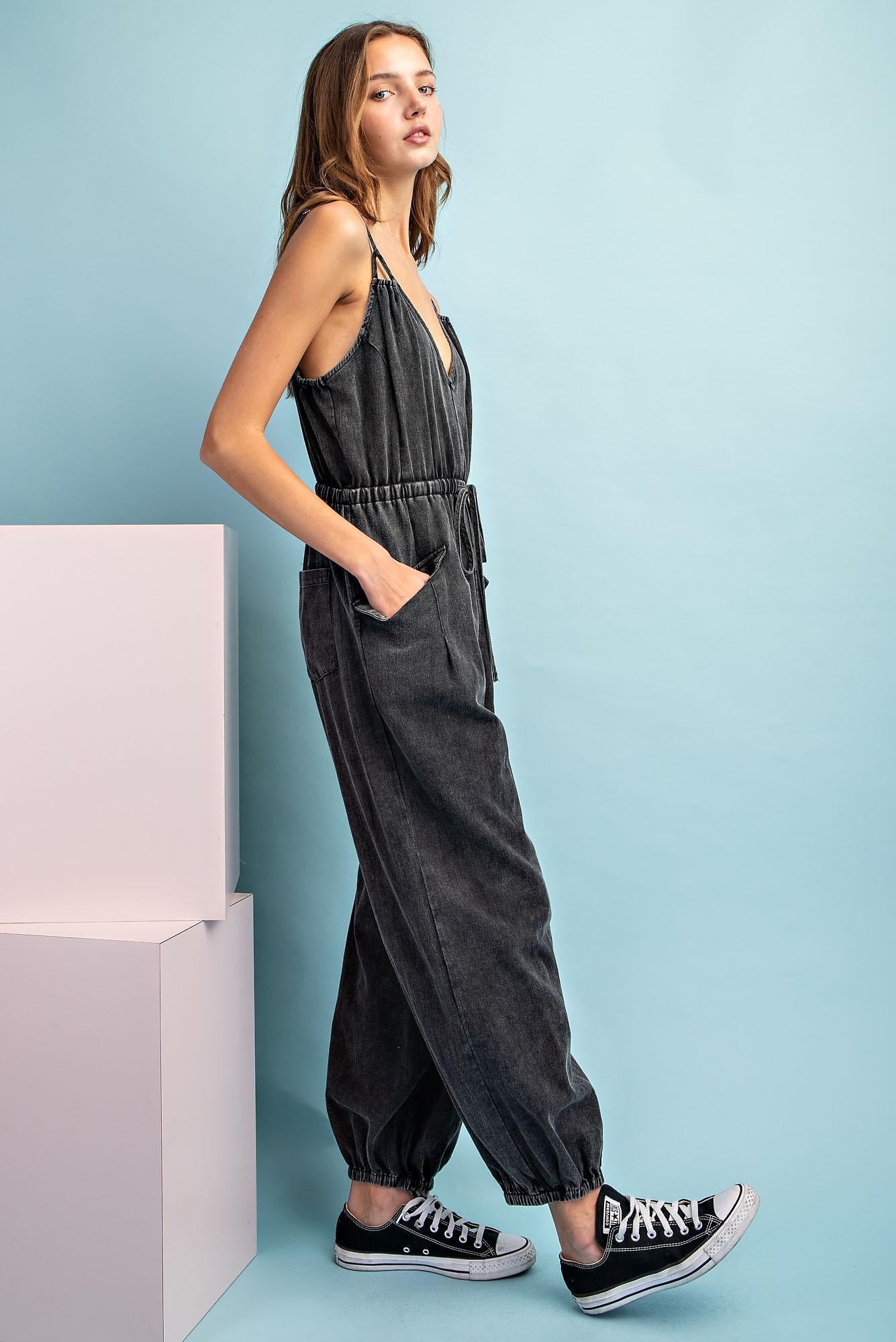 Ash Snow Washed Jumpsuit