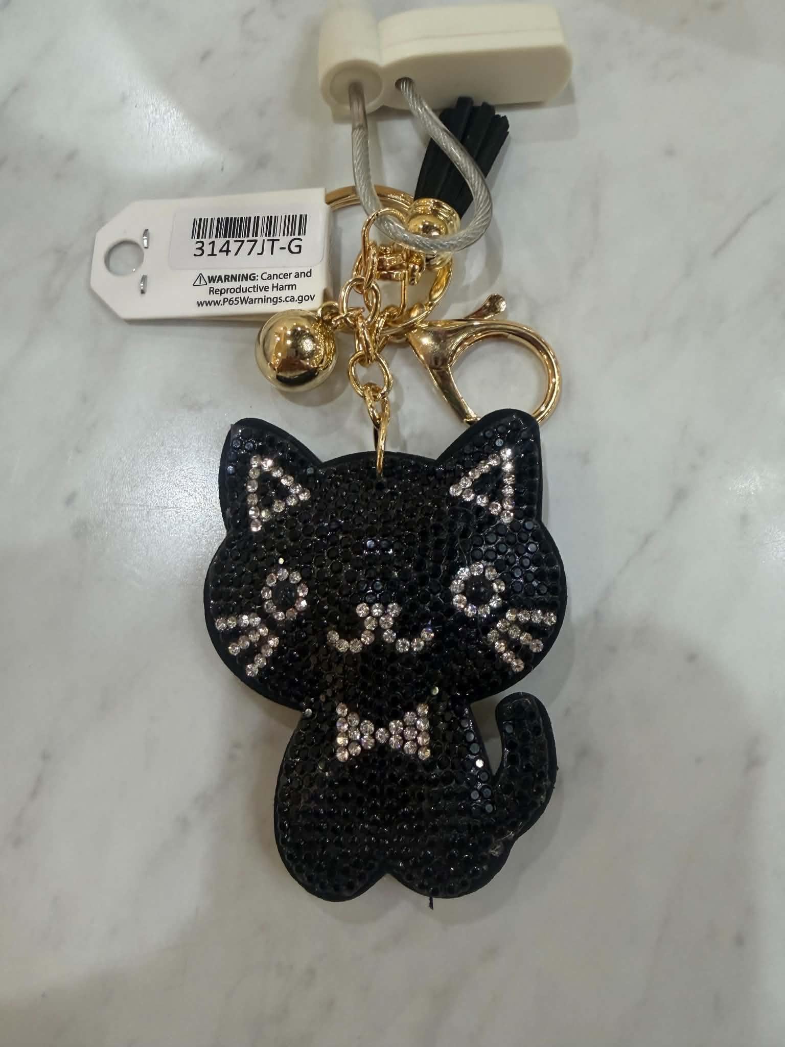 Puffy Rhinestone Keychains