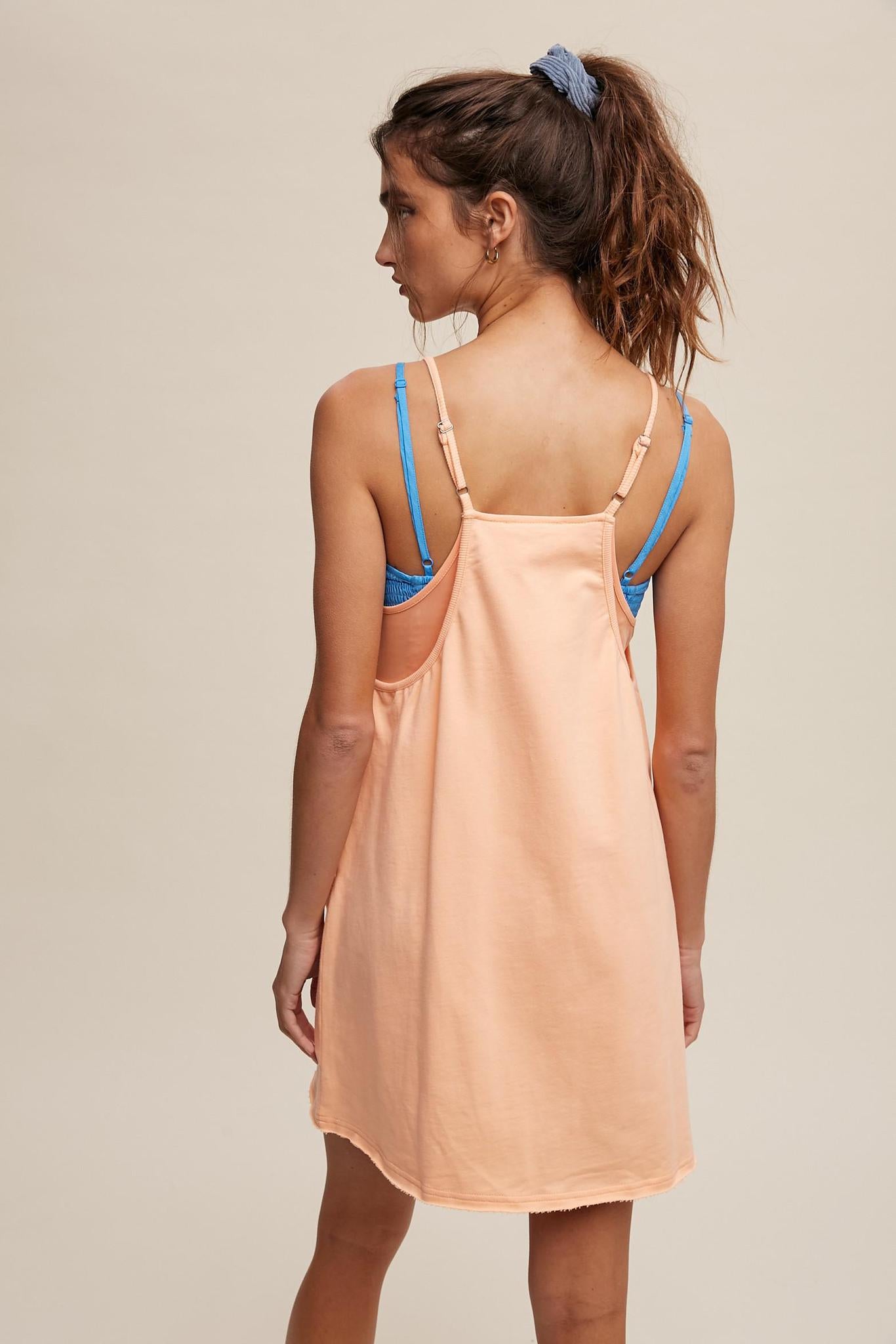 Peachy Relaxed Tank Dress