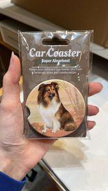 Sheltie Car Coaster