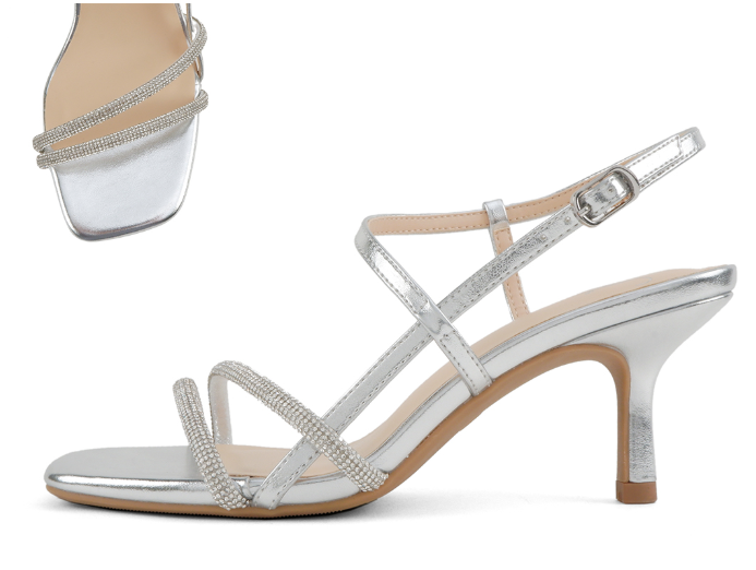 Focal Silver Dress Heels