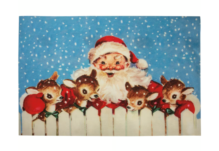 Santa & Reindeer Rug