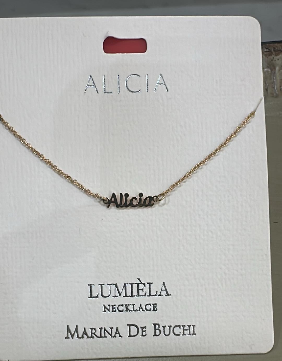 Lumiela Alicia Name Necklace
