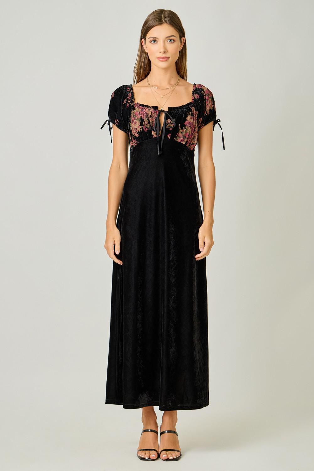 Velvet Long Maxi Dress