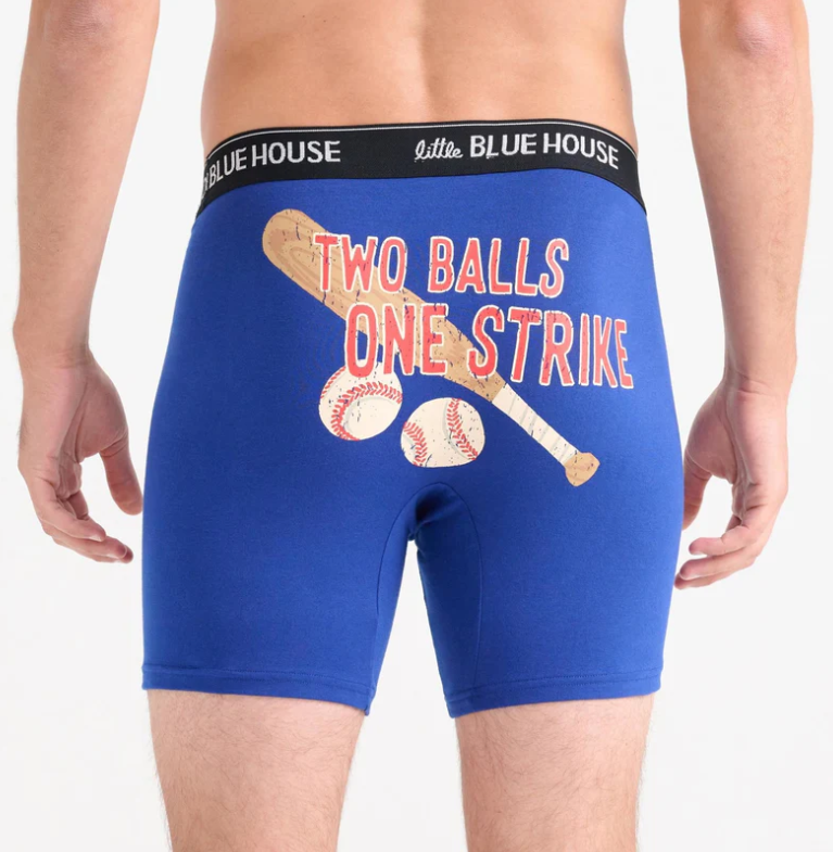 Little Blue House Two Balls Men's Boxer Brief