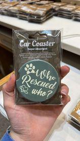 Who Rescued Who Car Coaster