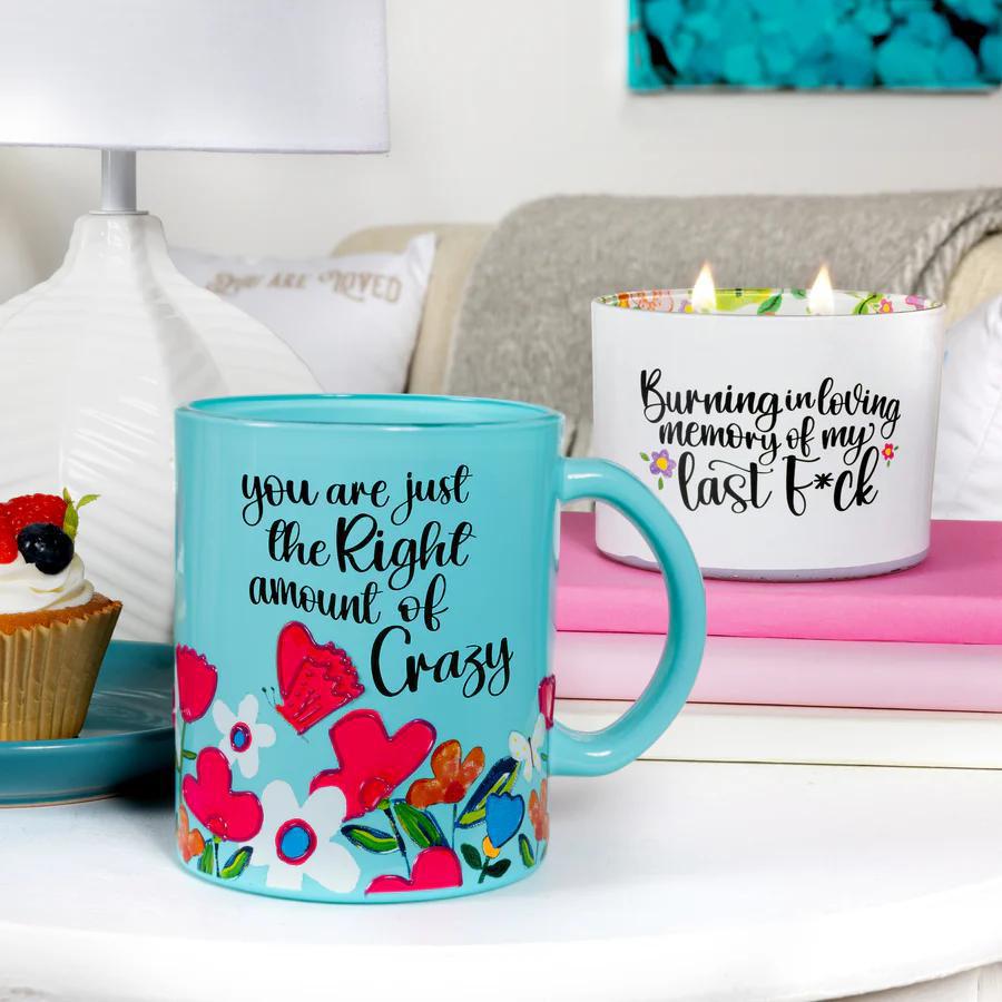 Crazy 18 oz Glass Mug