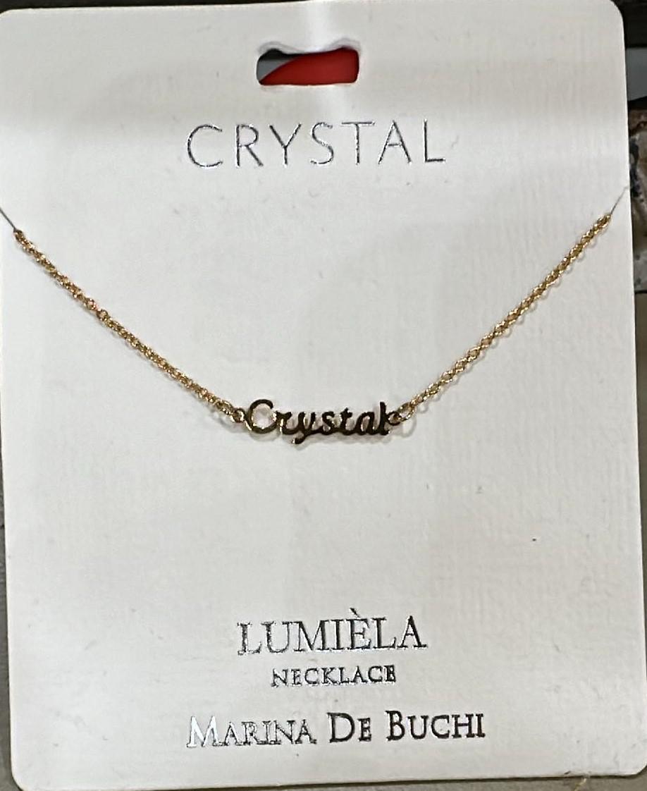 Crystal Name Necklace