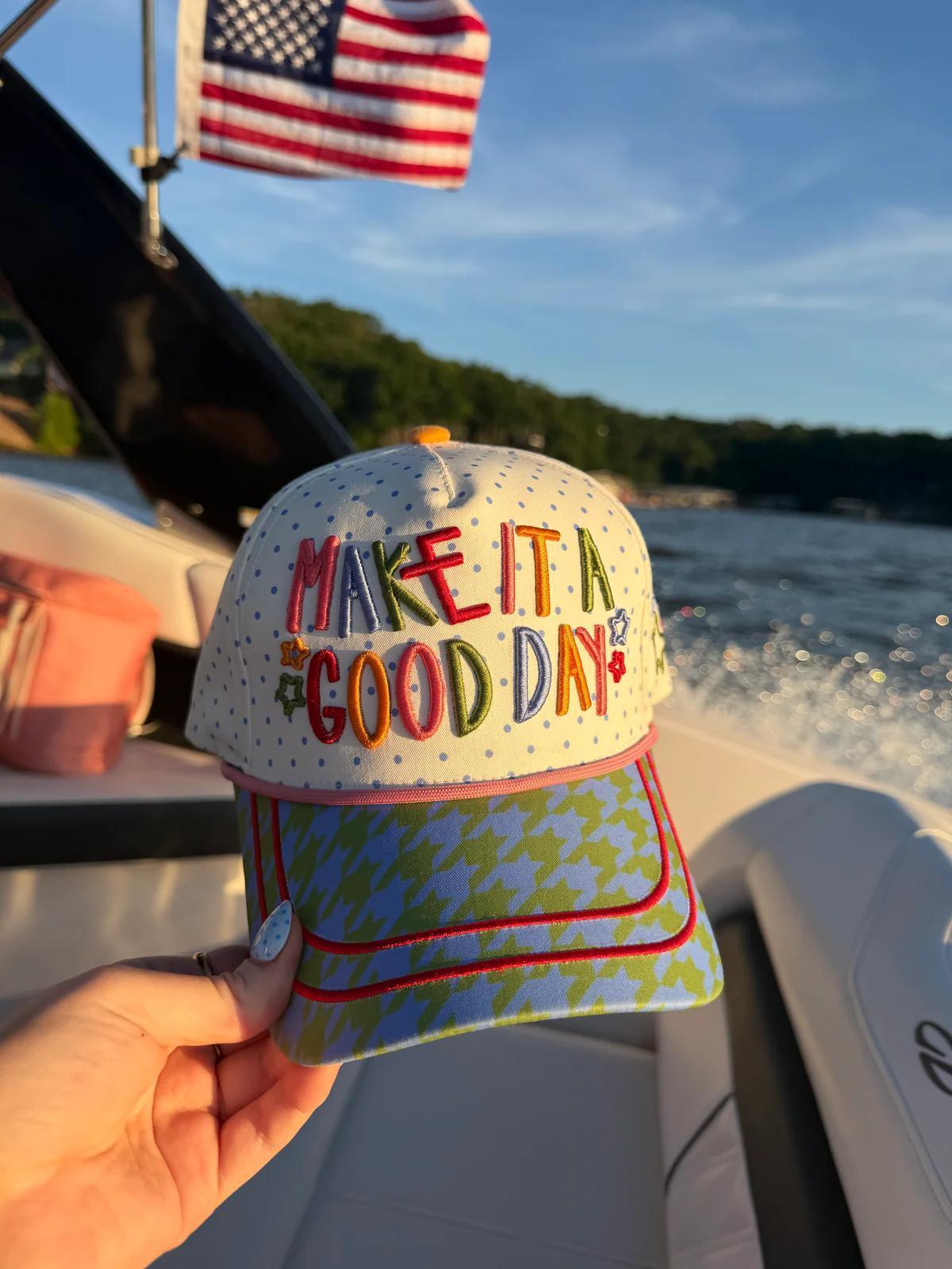 Make It a Good Day Dotty Hat