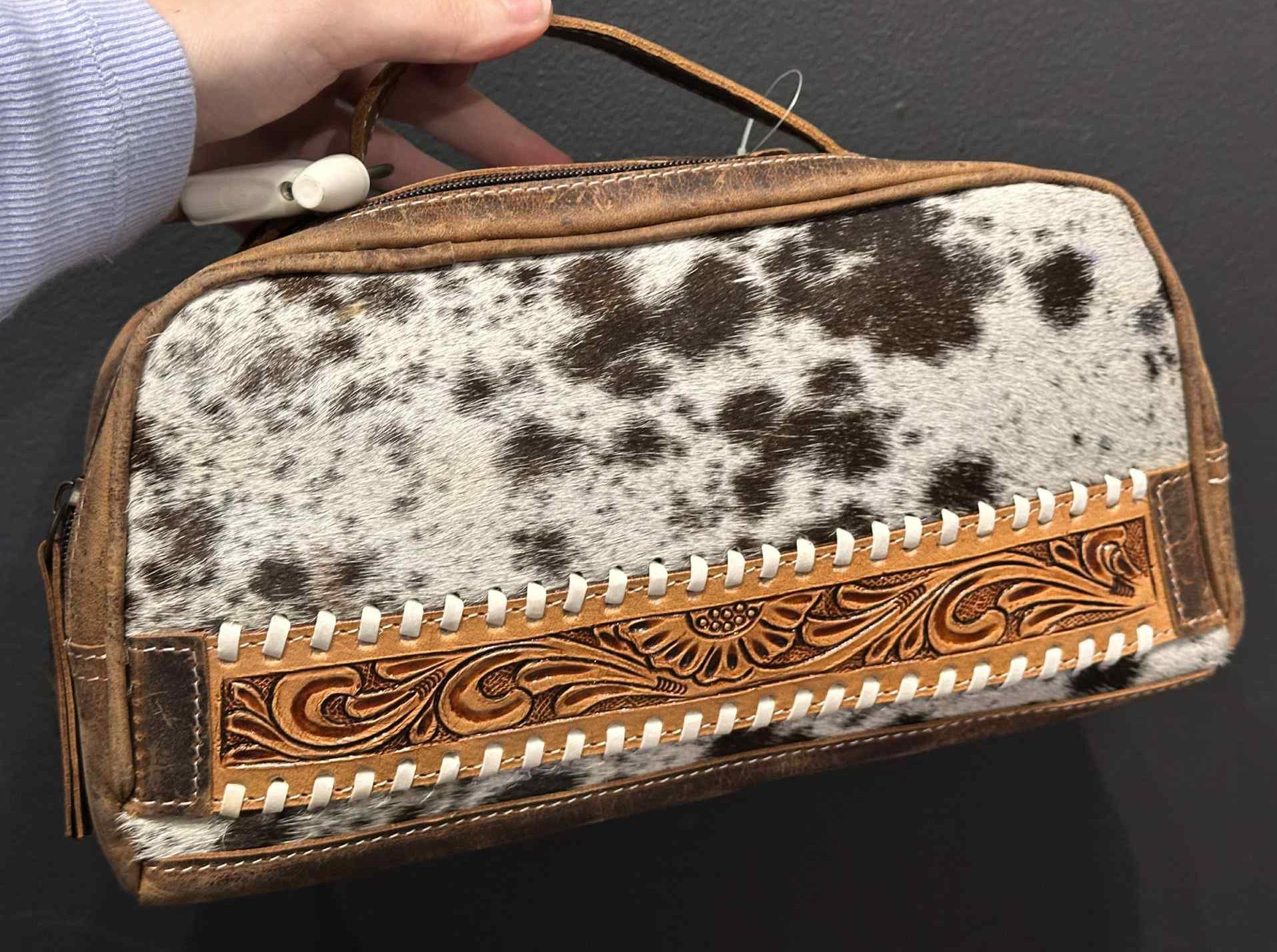 Cowhide Cosmetic Bag