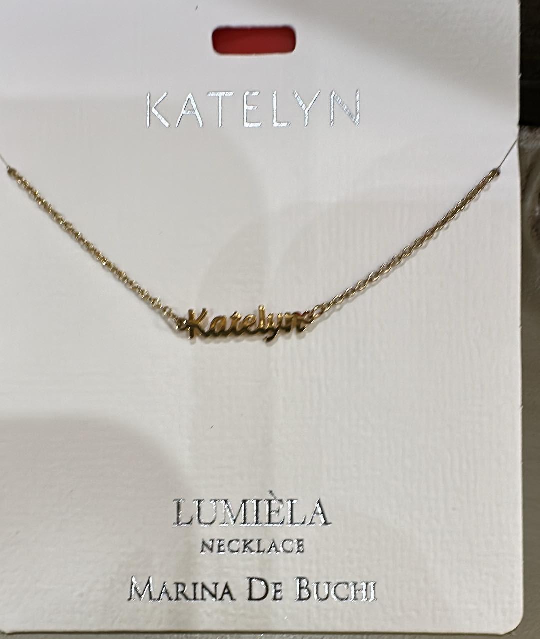 Lumiela Katelyn Name Necklace