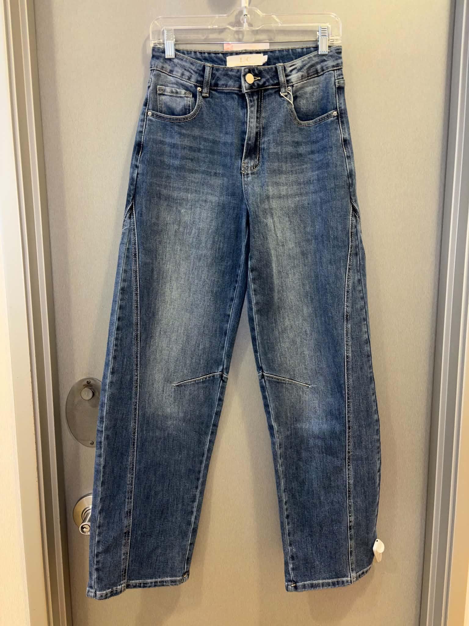 L|C Dark Side Seamed Barrel Jeans
