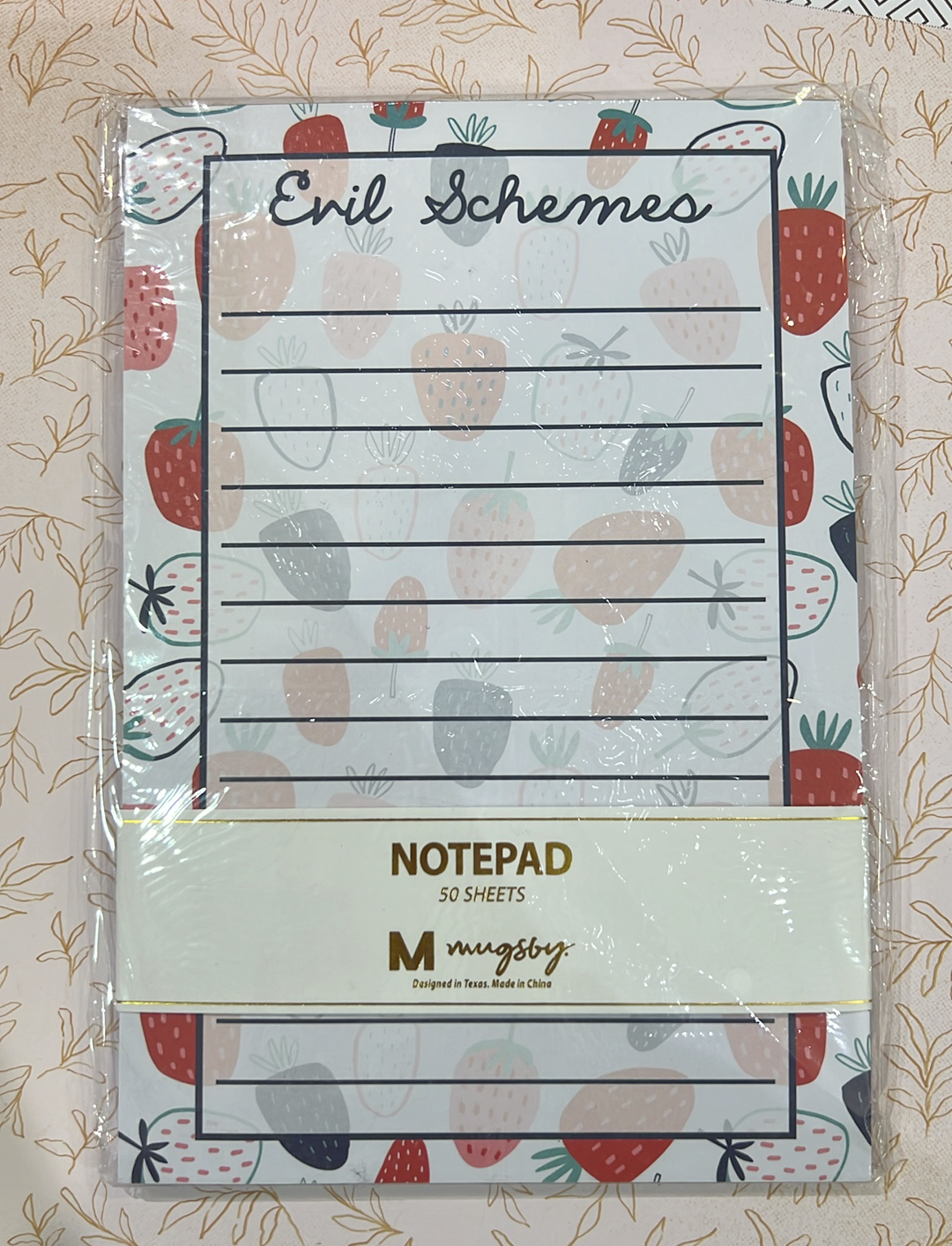 Evil Schemes Notepad