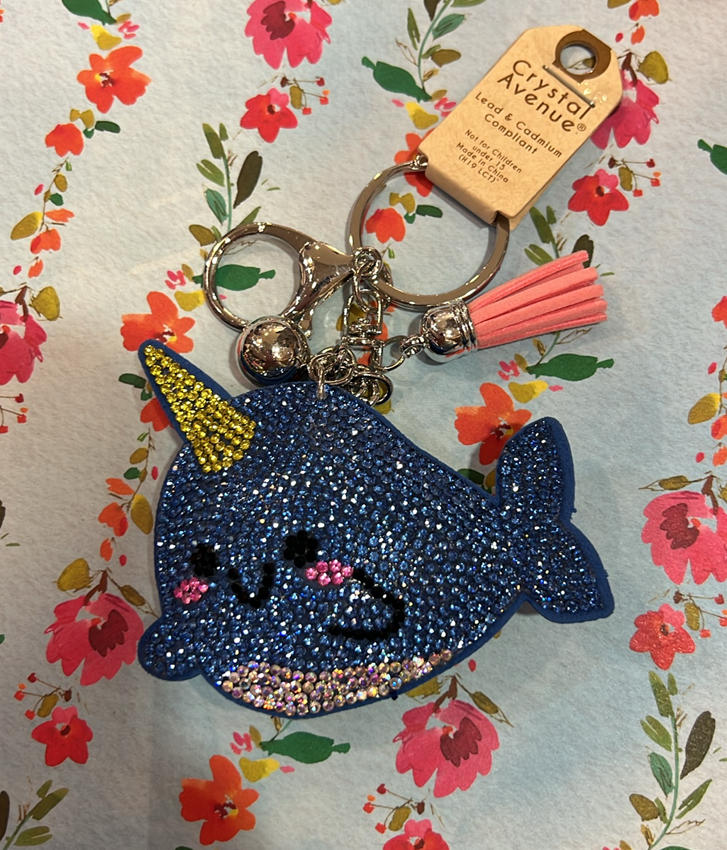Narwhal Bling Keychain
