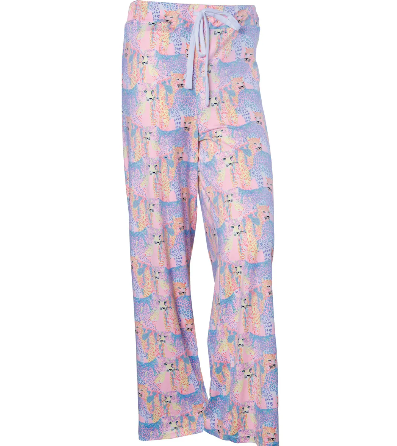Pastel Cheetah Pajama Pants