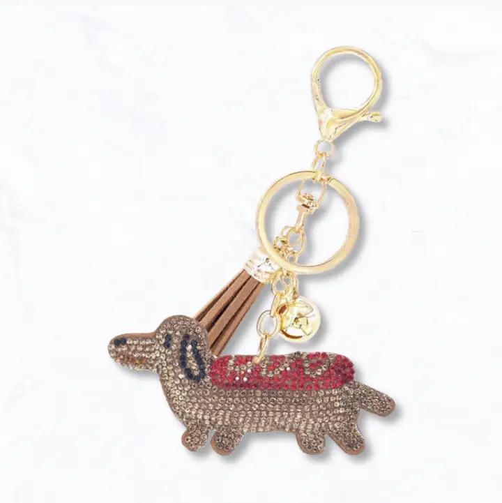Puffy Rhinestone Keychains