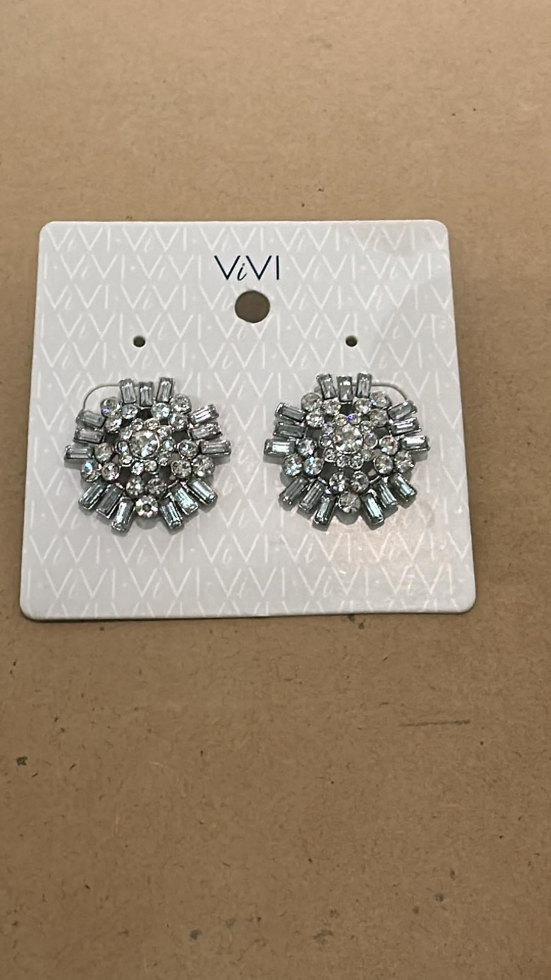 Crystal Bunch Post Earrings