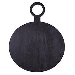 Round Black Mango Wood Board