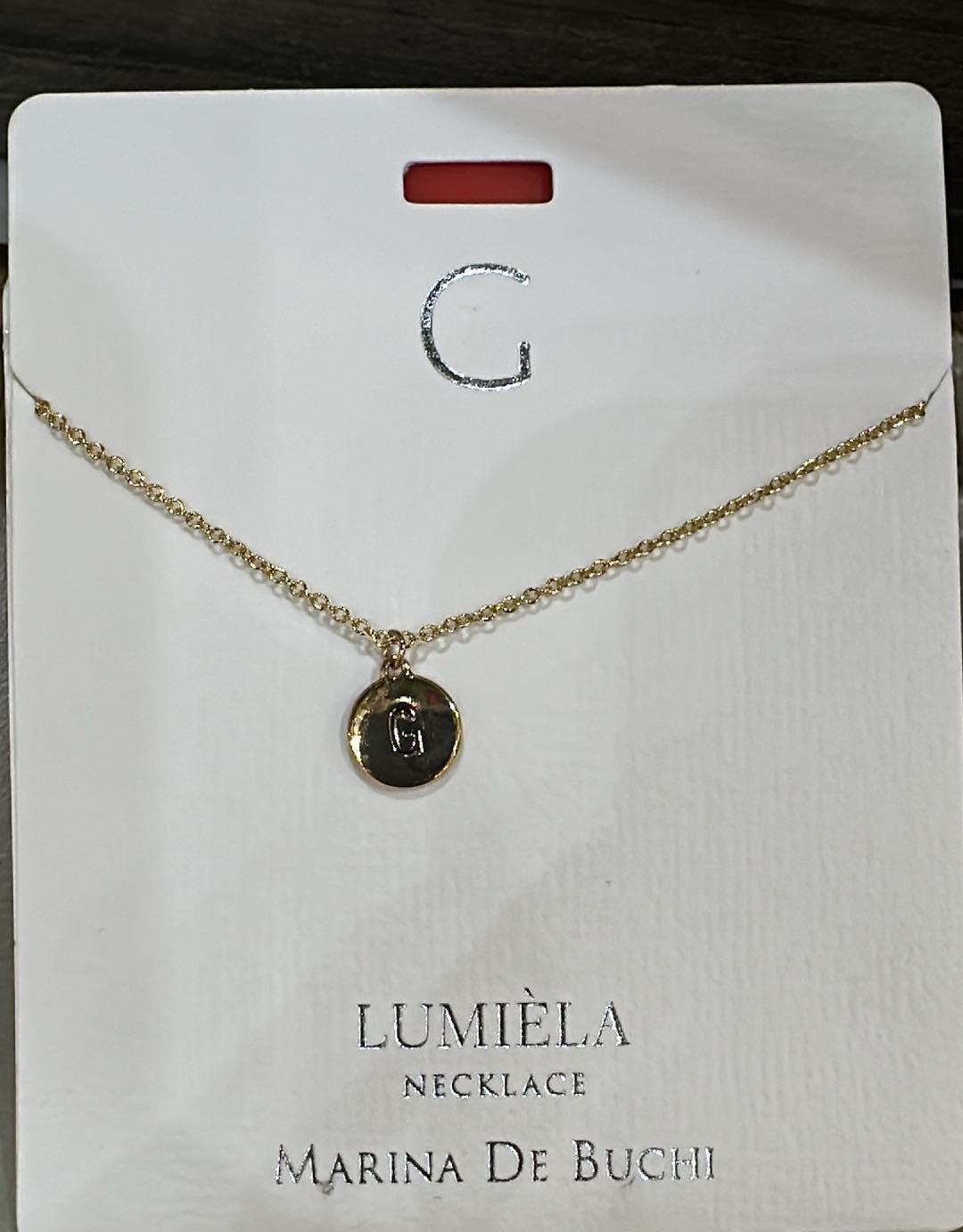 G Circle Pendant Necklace
