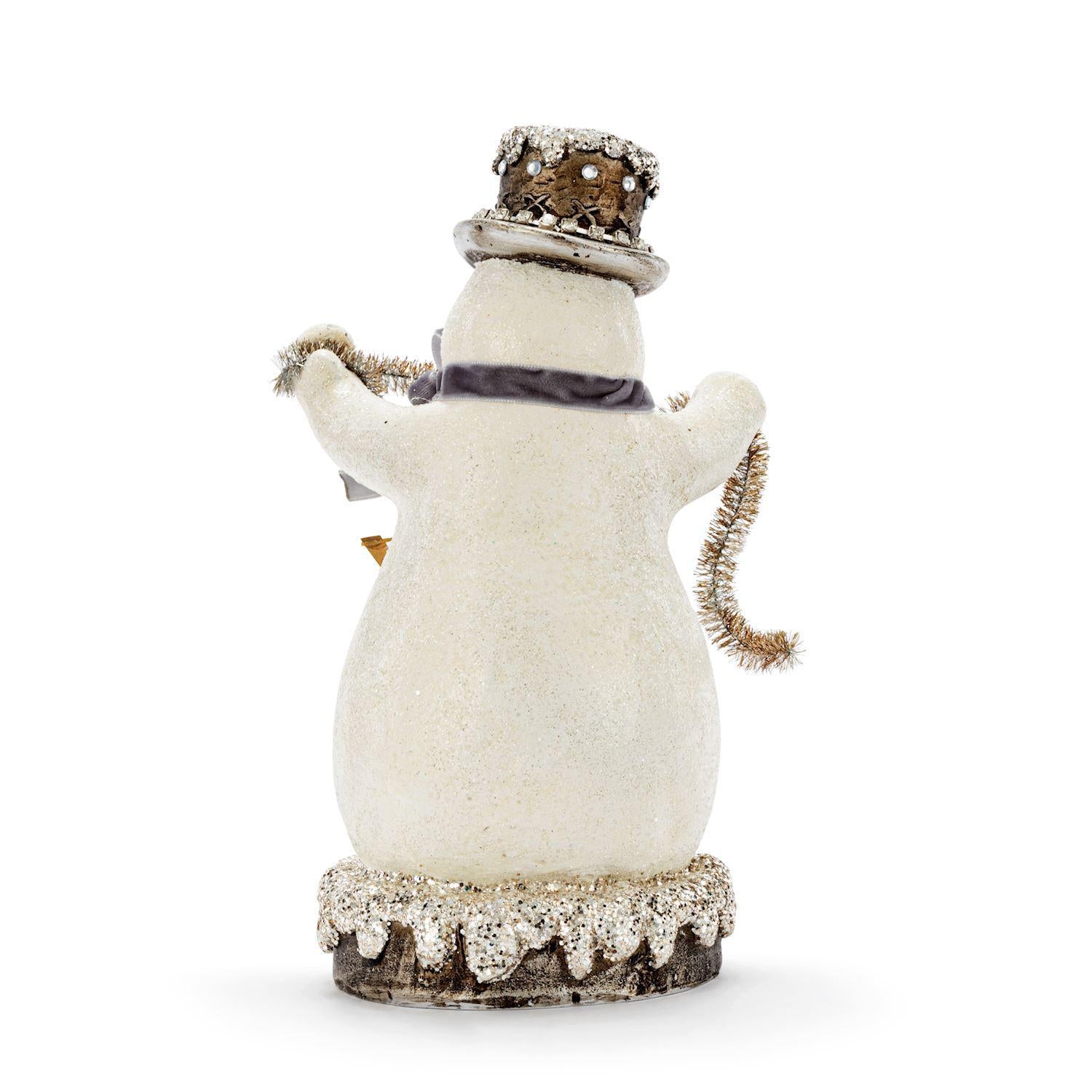 Snowman Joy Sparkle Figure - 4.5x8in