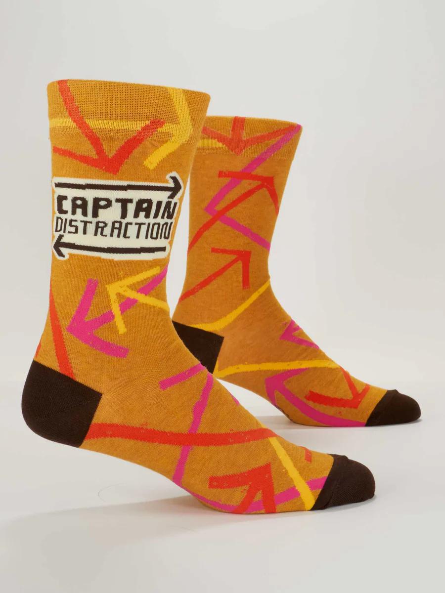 Captain Distraction Men's Crew Socks