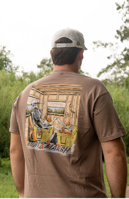 Skelly In Da Stand Tee | Espresso