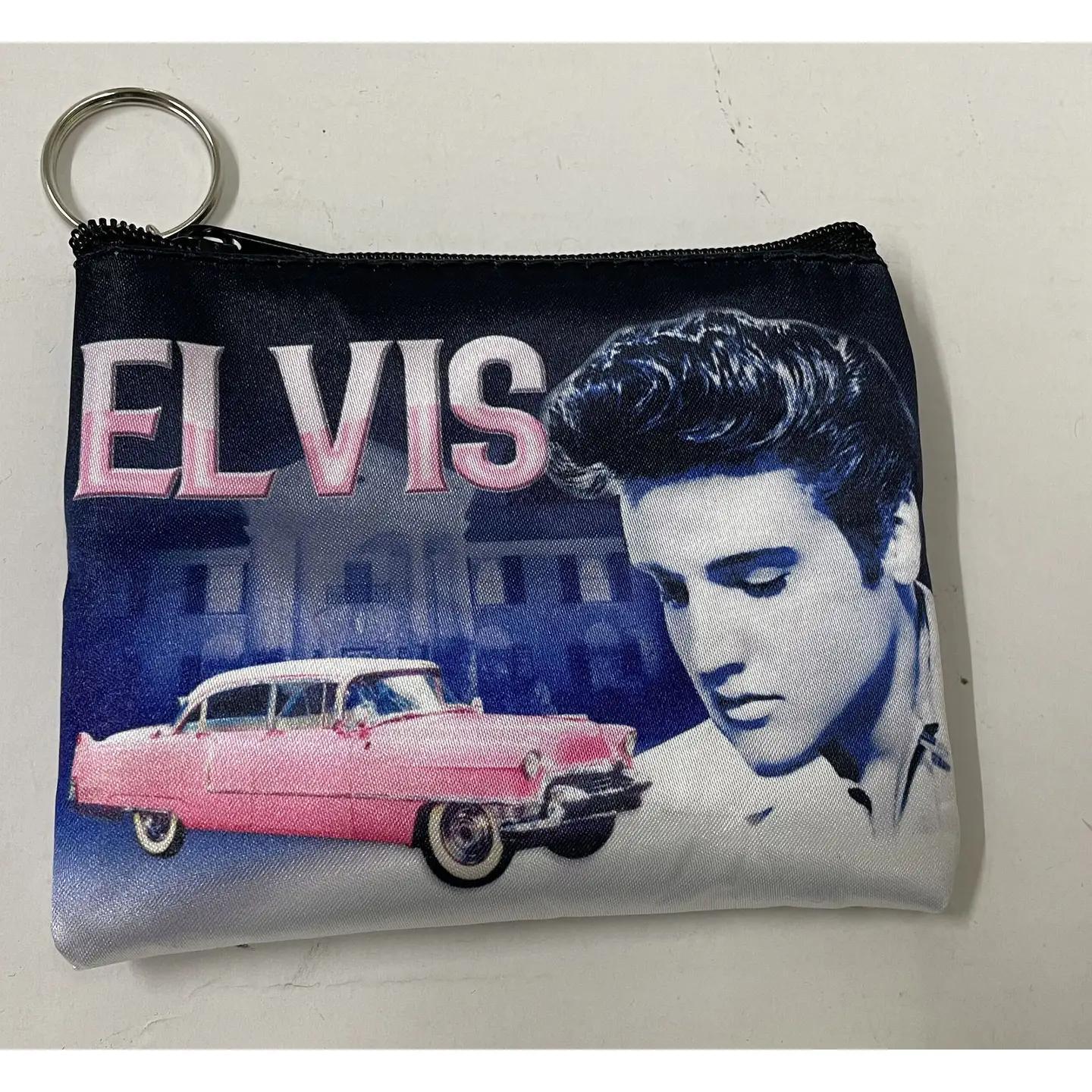 Elvis Coin Purse Keychain