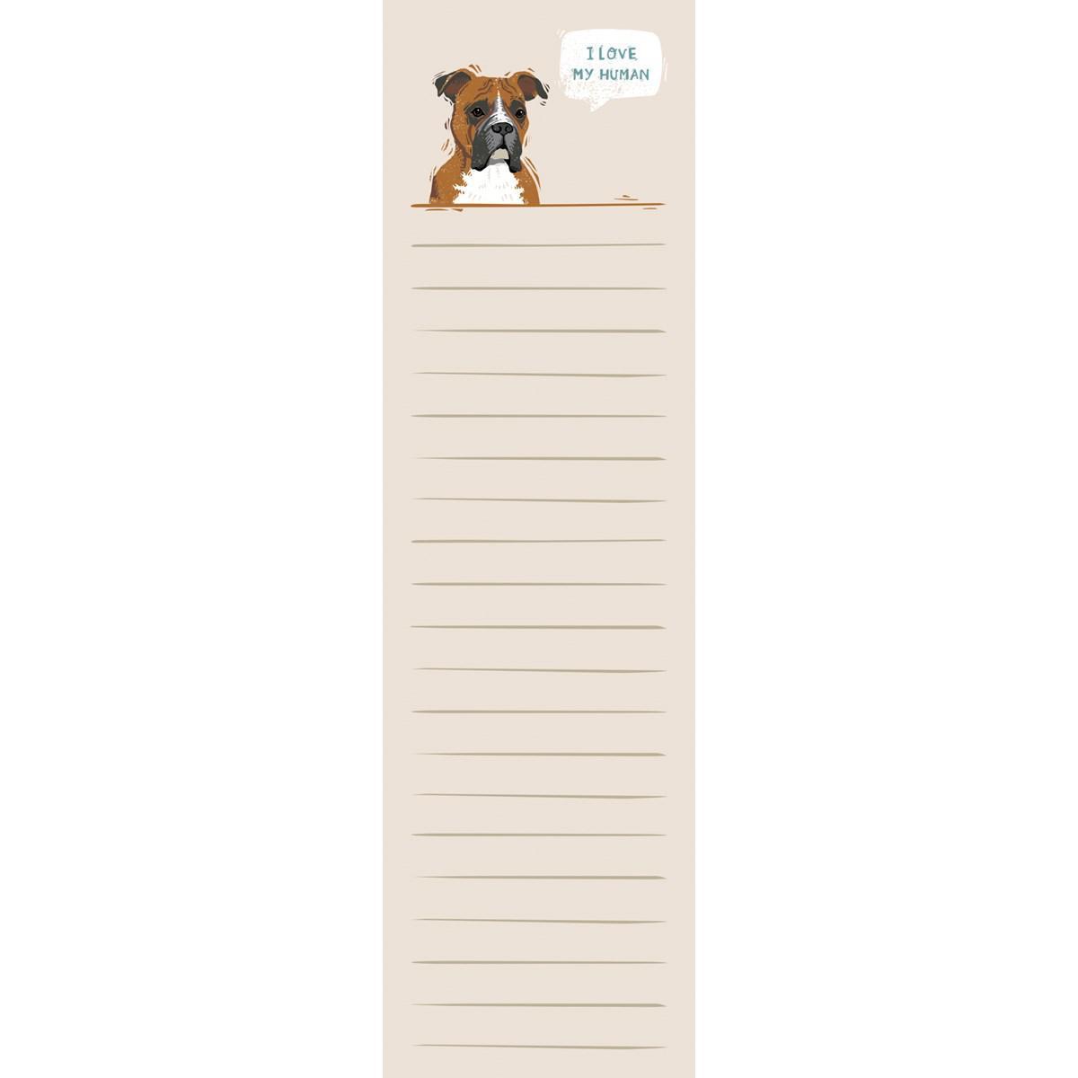I Love My Human Note Pad