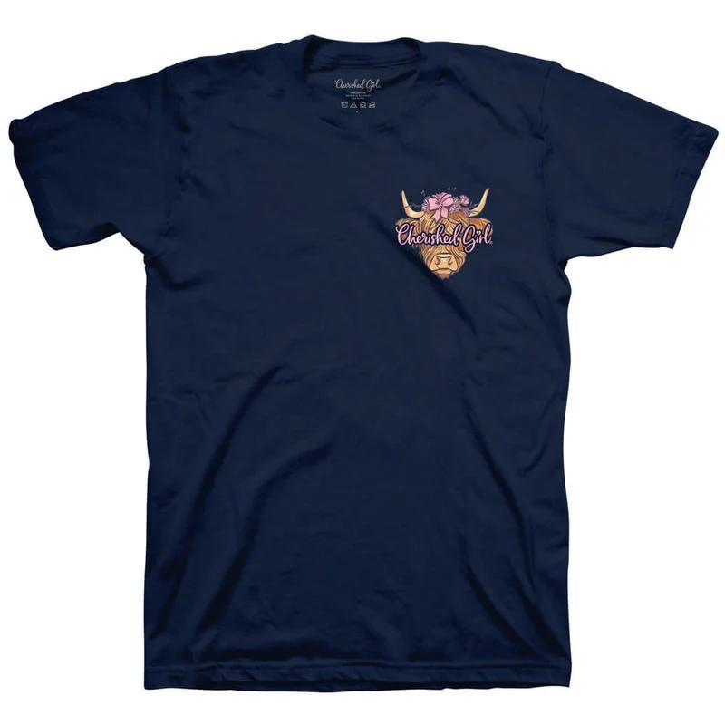 Cherished Girl Women's T-Shirt - Highland Cow