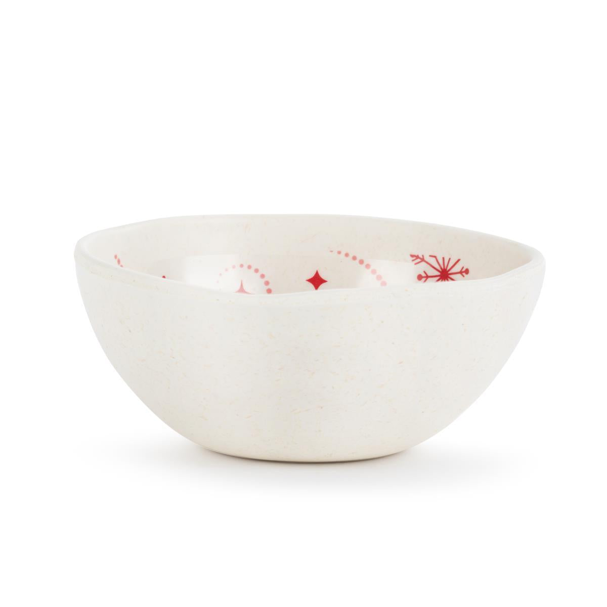 Red Snowfall Melamine Dip Bowl - 12oz