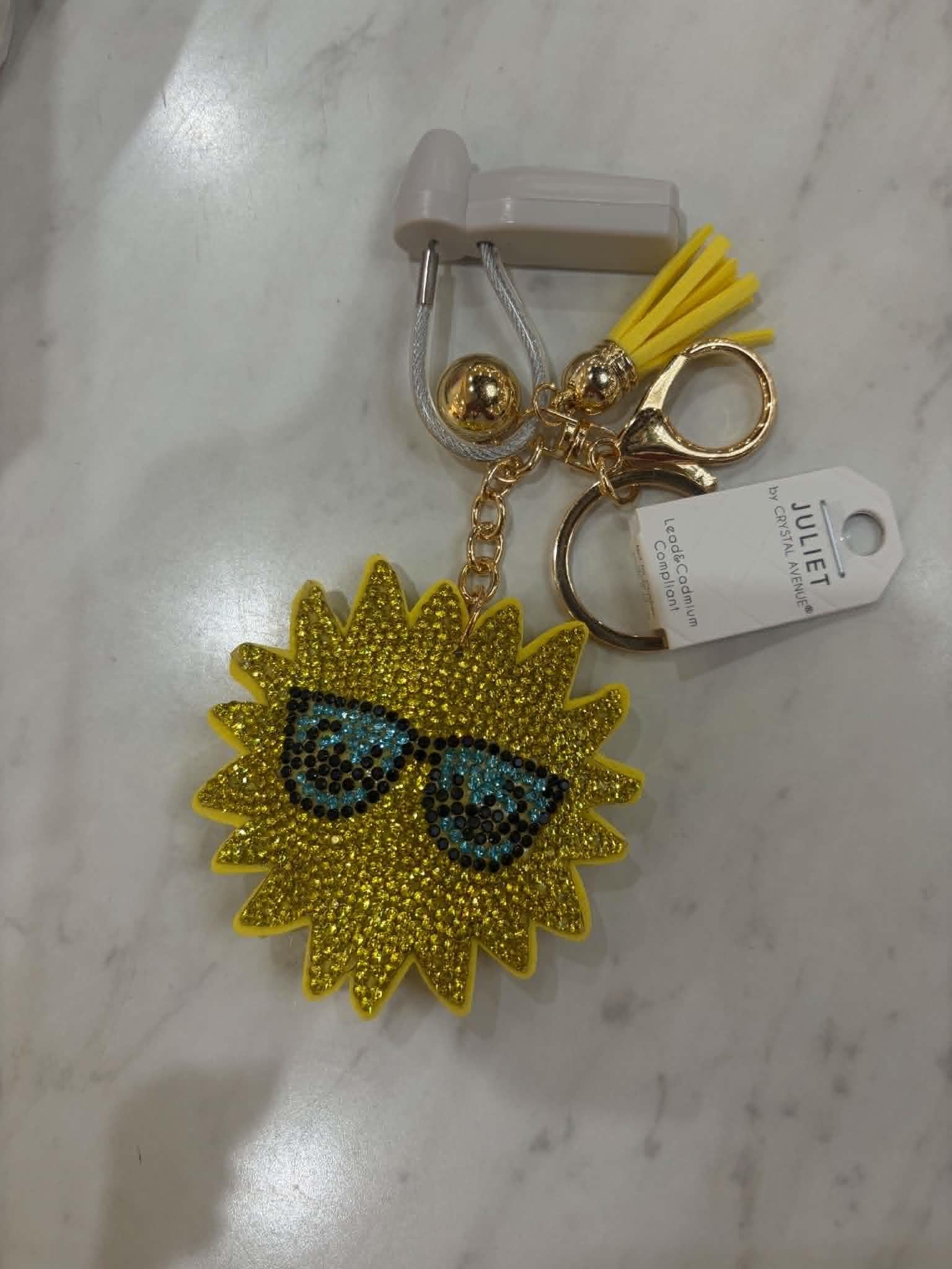 Puffy Rhinestone Keychains