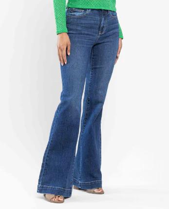 Judy Blue HW Wide Hem Flare