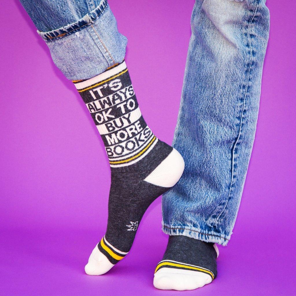It's Okay To By More Books Socks