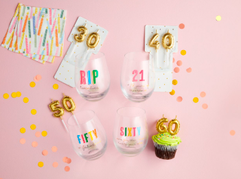 Candle Wine Glass Set