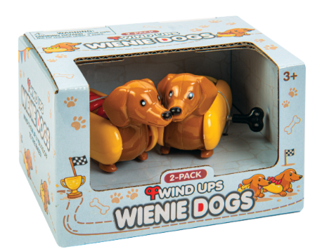 2 PK WIND-UPS- WIENIE DOGS