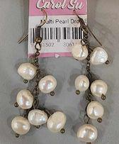 Multi Pearl Drop Earrings