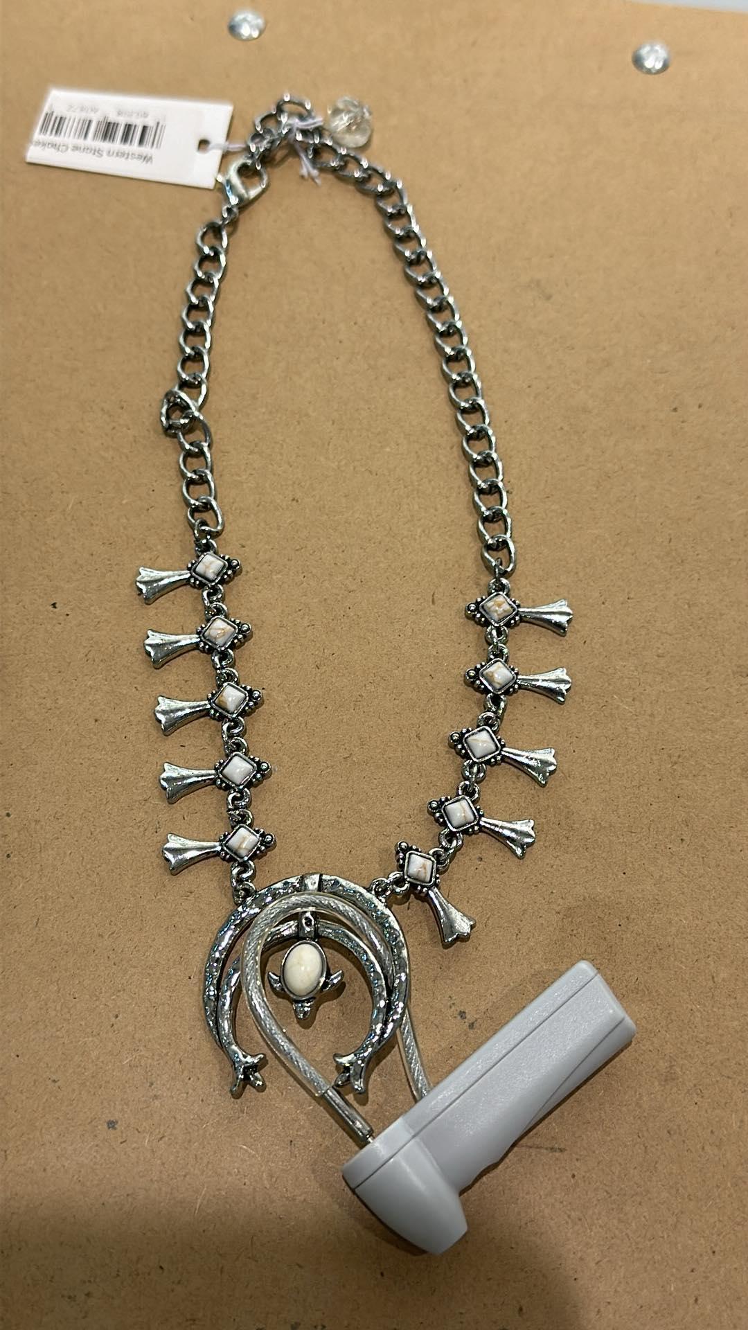 Western Stone Choker Necklace