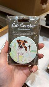 Jack Russell Standing Car Coaster