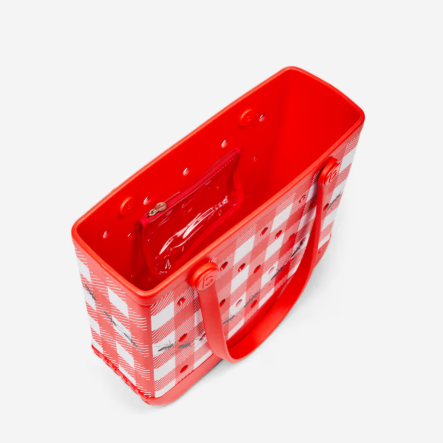 Bogg Bag - Red, White, & Plaid