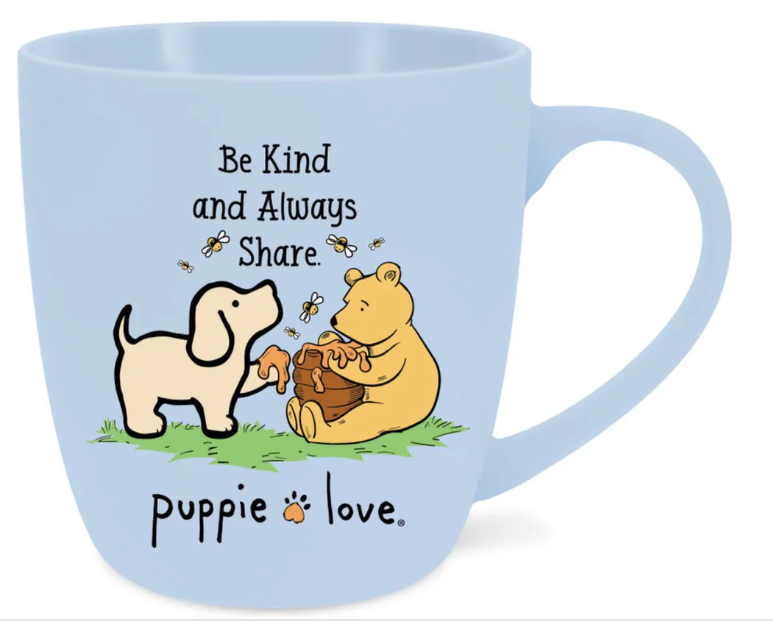 BE KIND AND ALWAYS SHARE PUP 20 OZ MUG