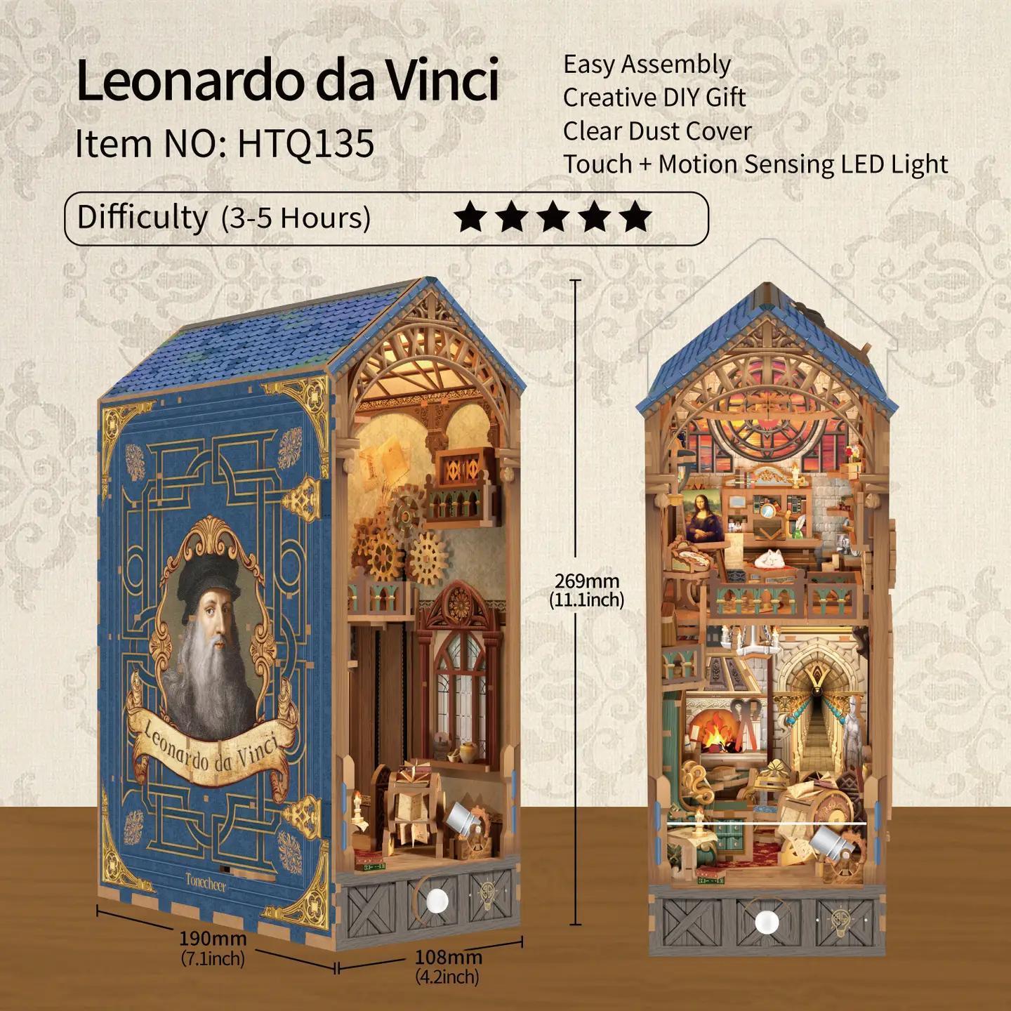Diy Book Nook Kit: Leonardo Da Vinci