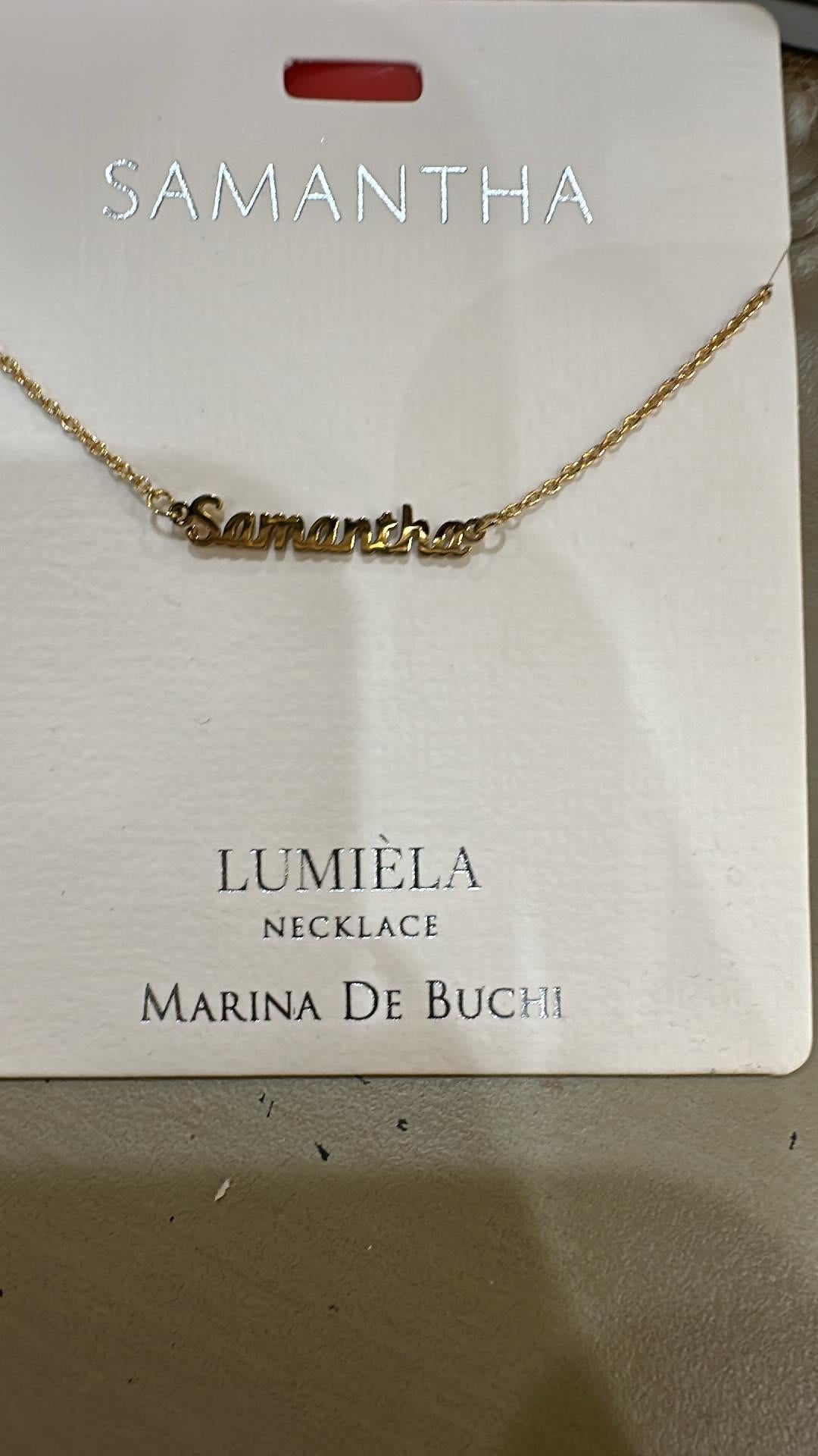 Lumiela Samantha Name Necklace