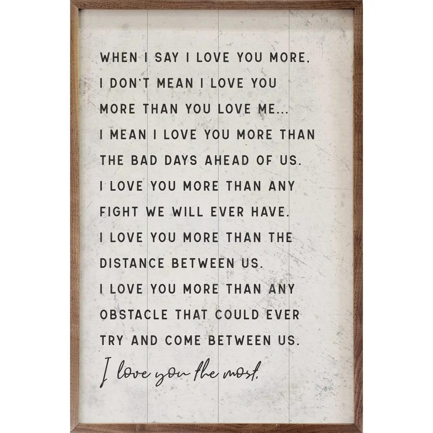 When i say i love you sign