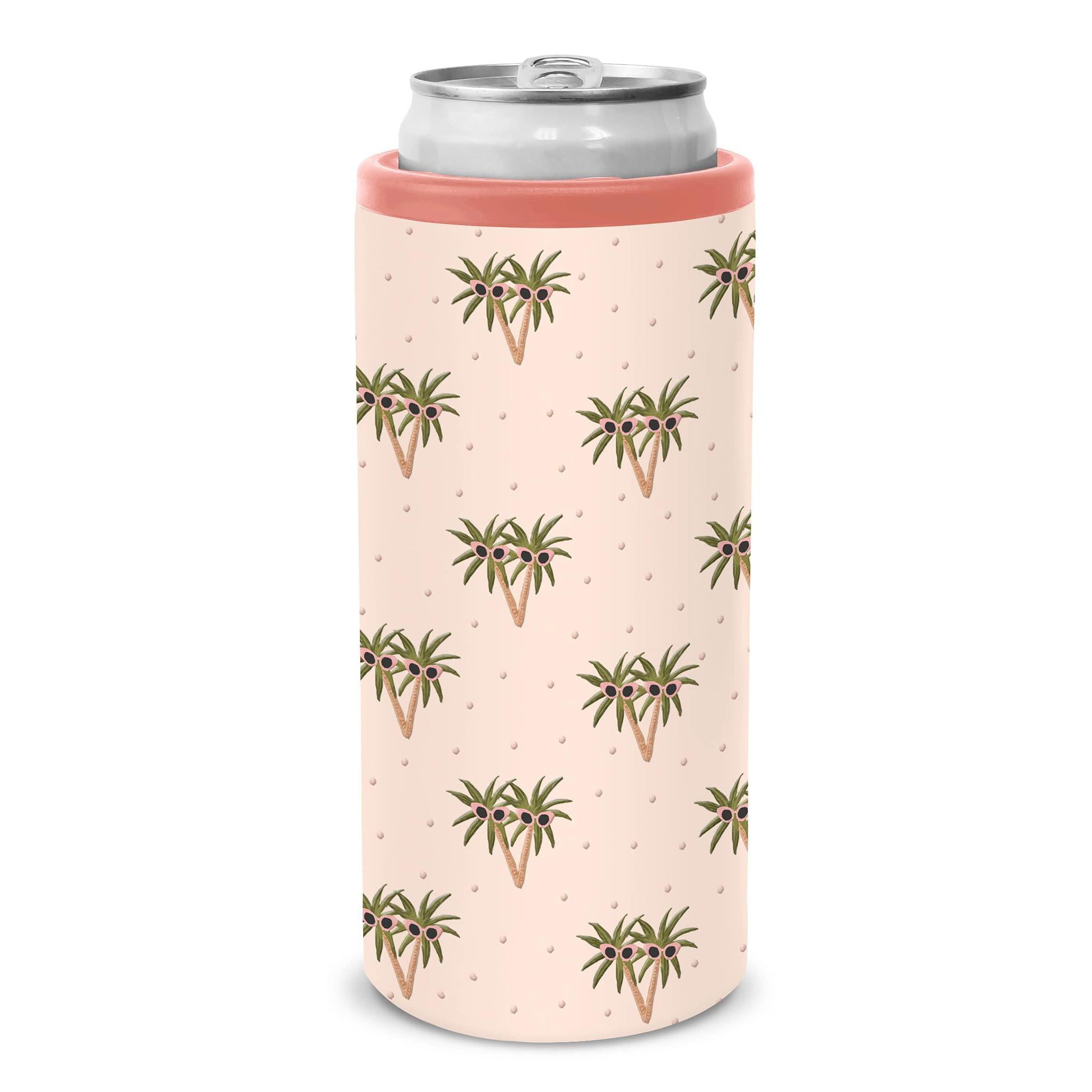 Sunny Palms Slim Can Cooler