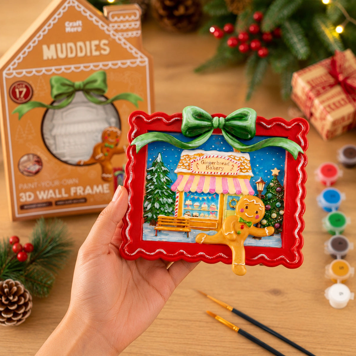 Craft Hero Muddies™ - The Great Gingerbread Getaway - DIY 3D Wall Frame