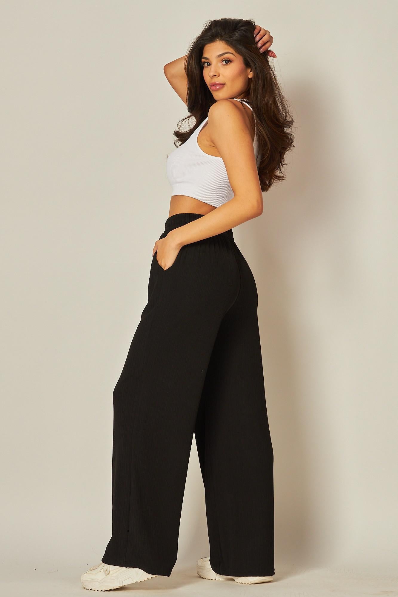 Ribbed Hi-Rise Pant