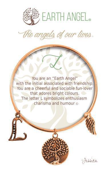 Letter L Earth Angel Bracelet