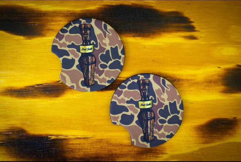 Duck Call Old School Car Coasters