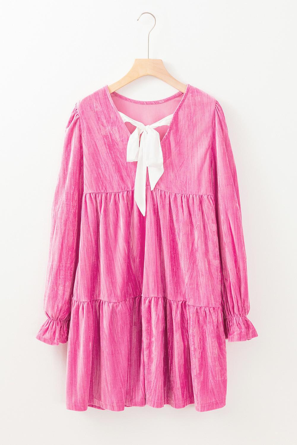 Flounce Tiered Ruffled Mini Dress