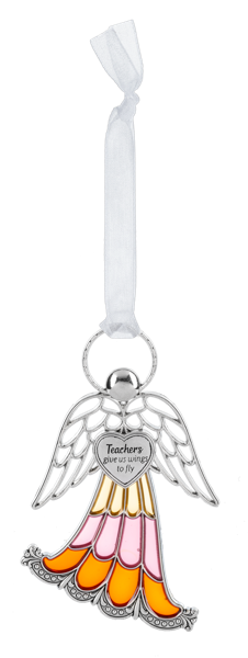 Stained Glass Angel Ornament